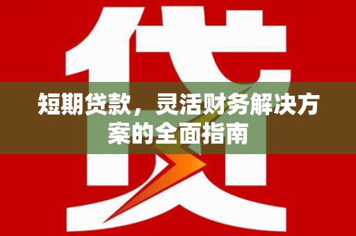 青河短期贷款，灵活财务解决方案的全面指南