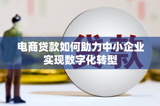 青河电商贷款如何助力中小企业实现数字化转型