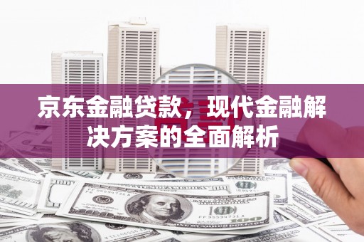 青河京东金融贷款，现代金融解决方案的全面解析