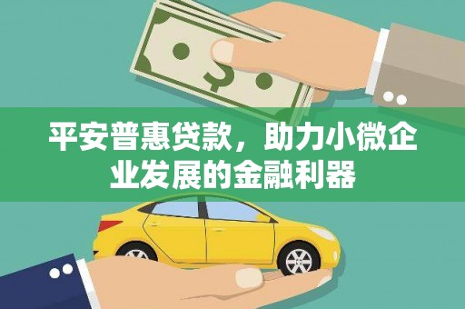 青河平安普惠贷款，助力小微企业发展的金融利器