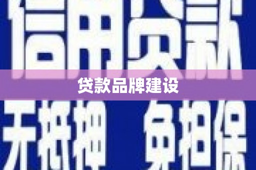 青河贷款品牌建设