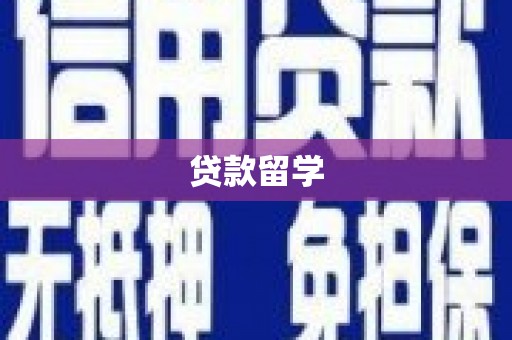 青河贷款留学