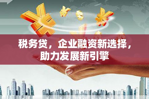 青河税务贷，企业融资新选择，助力发展新引擎