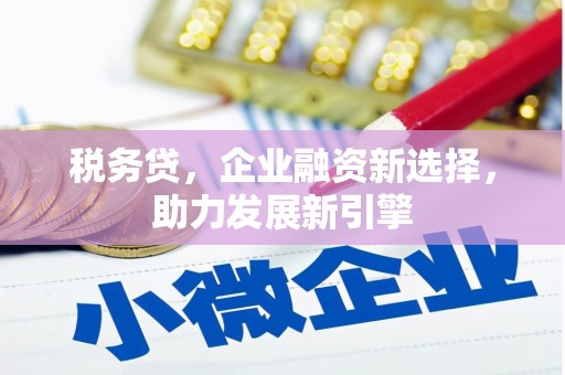 青河税务贷，企业融资新选择，助力发展新引擎