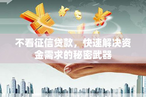 青河不看征信贷款，快速解决资金需求的秘密武器