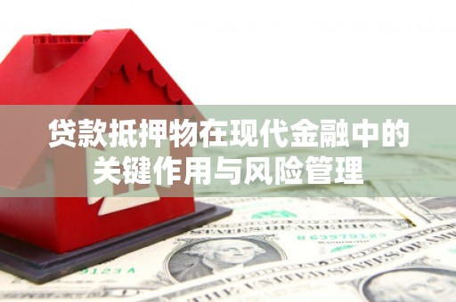 青河贷款抵押物在现代金融中的关键作用与风险管理