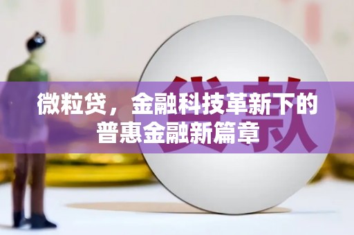 青河微粒贷，金融科技革新下的普惠金融新篇章