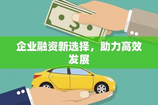 青河企业融资新选择，助力高效发展